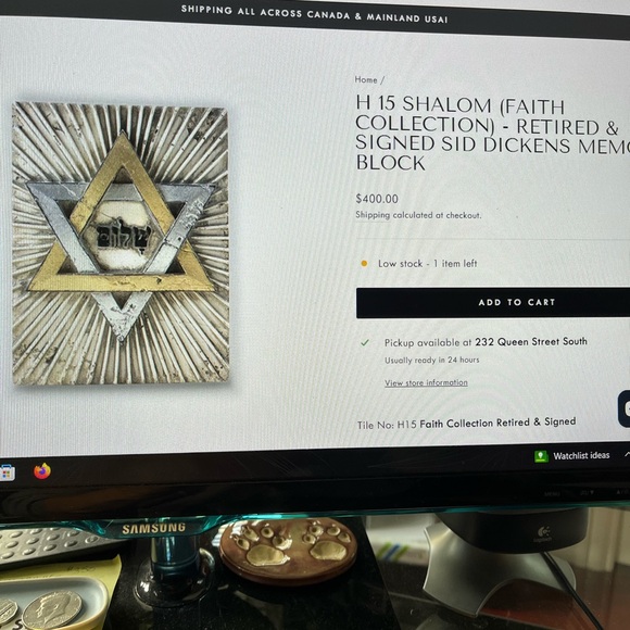 Sid Dickens retired and signed Shalom Faith Collection - Picture 3 of 7